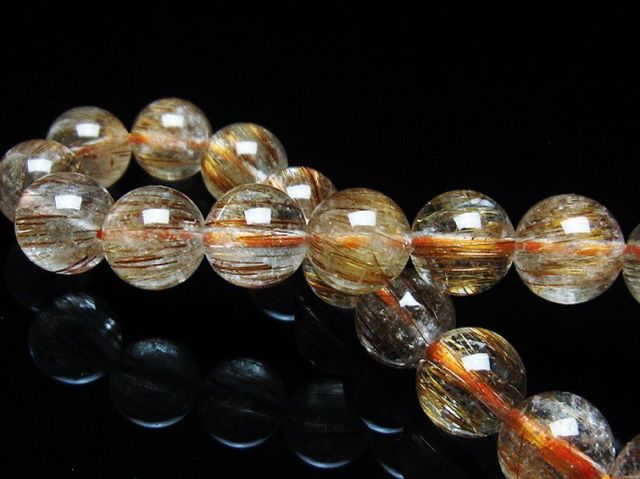 ファイナルグレード金針ルチル水晶ブレスレット 10mm [T15-10725]