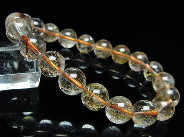 パワーストーン 天然石 ファイナルグレード金針ルチル水晶