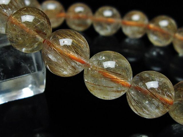 パワーストーン 天然石 ファイナルグレード金針ルチル水晶