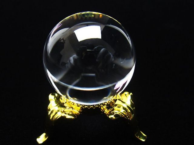 瑪瑙丸玉【A-424】 パワーストーン 天然石 Aクラス水晶丸玉 24mm [T151-2159]