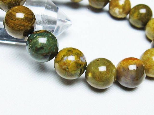パワーストーン 天然石 オーシャンジャスパー ブレスレット 13mm