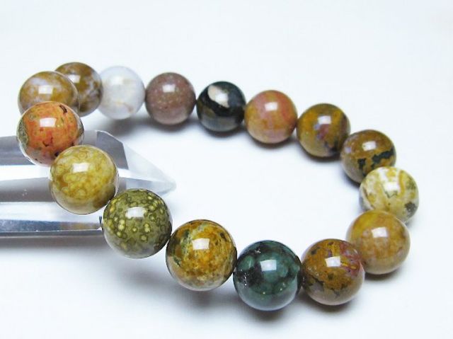 オーシャンジャスパー ブレスレット 13mm [t153-3573]