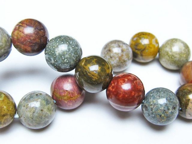 オーシャンジャスパー ブレスレット 13mm [t153-3599]