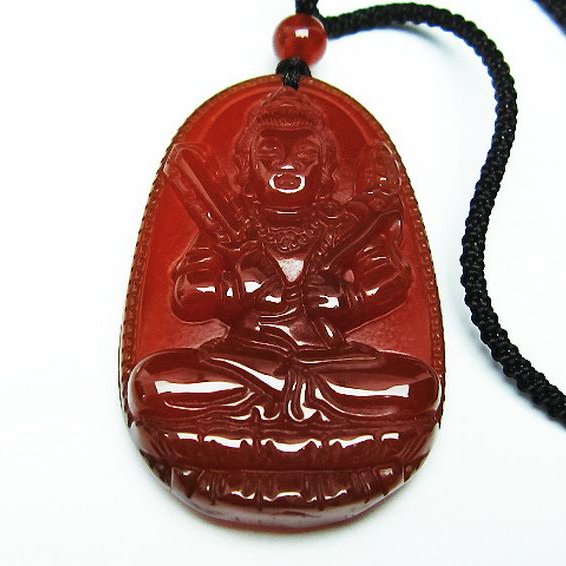 赤アゲート ペンダント[T159-1367]