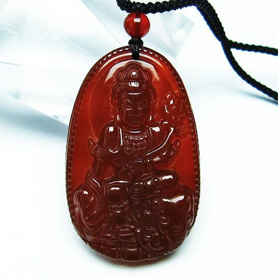 赤アゲート ペンダント[T159-1492]