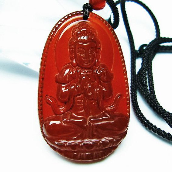 赤アゲート ペンダント[T159-1494]