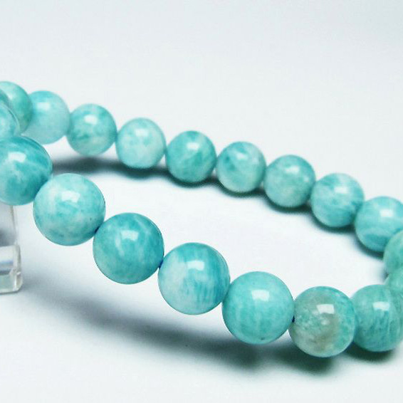 パワーストーン 天然石 アマゾナイトブレスレット10mm[T161-10671]