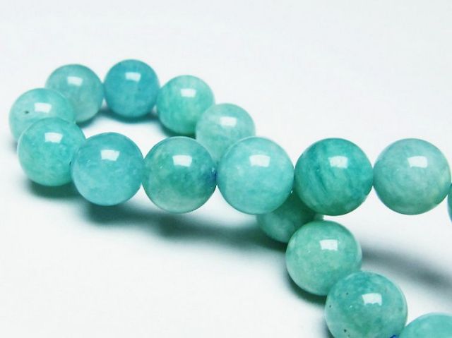 パワーストーン 天然石 アマゾナイトブレスレット10mm[T161-10711]2枚目
