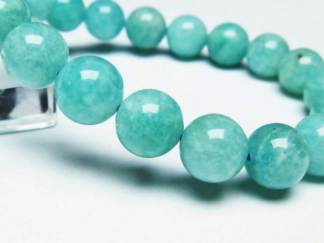 パワーストーン 天然石 アマゾナイトブレスレット10mm[T161-10711]3枚目