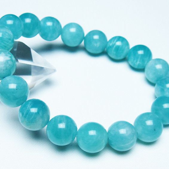 パワーストーン 天然石 アマゾナイトブレスレット 12mm [T161-11953]