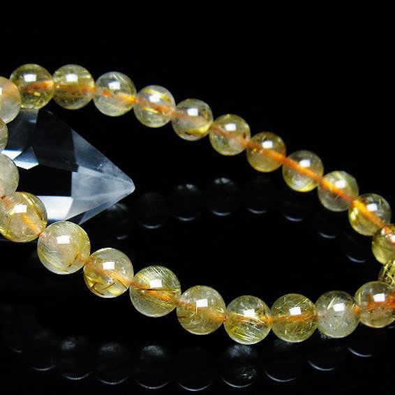 あり様おまとめ　25.28 タイチンルチル 2点 11mm 天然石 ブレスレット 金運 恋愛 金色 ルチル おしゃれ オシャレ 豪華 華美 派手