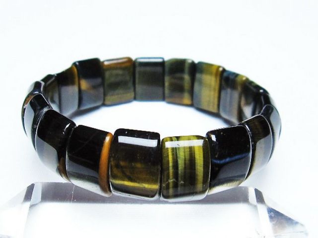 デザインブレスレット ブレスレット ブルータイガーアイ 10mm 南アフリカ産 天然石 パワーストーン ブルータイガーアイ×水晶 パワーストーンブレスレット《ブルータイガーアイ・水晶》