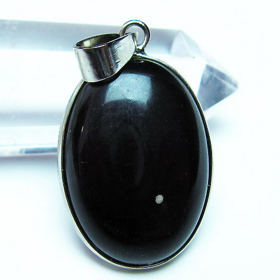 ゴールドキャッツアイオブシディアンペンダント[T174-2084]