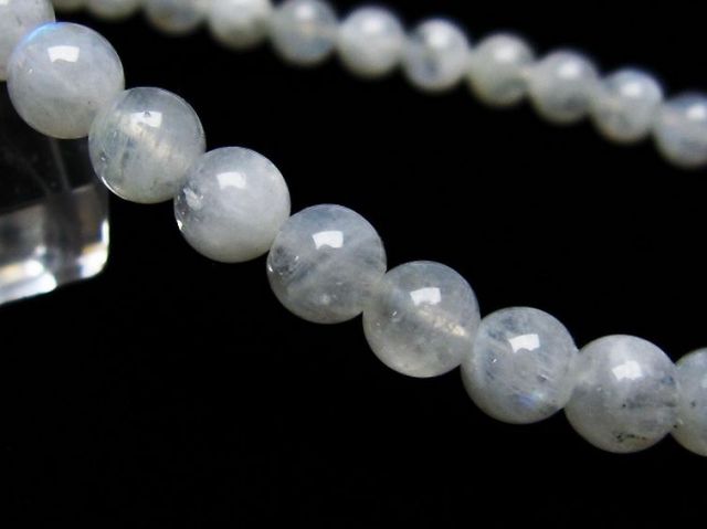 パワーストーン 天然石 ムーンストーンブレスレット6mm[T18-9443]3枚目
