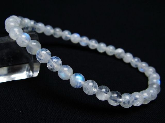 ムーンストーンブレスレット 5mm [T18-9577]