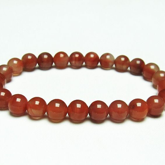 レッドアゲート 赤メノウ ブレスレット 8mm [T187-1902]