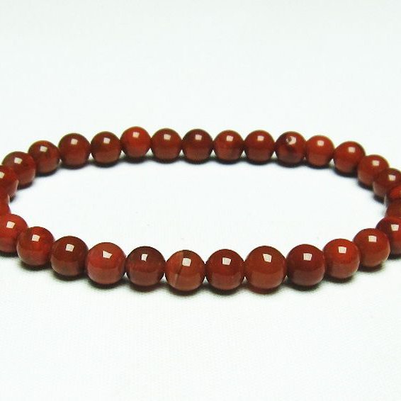 レッドアゲート 赤メノウ ブレスレット 6mm [T187-1952]