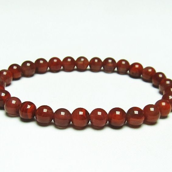 レッドアゲート 赤メノウ ブレスレット 7mm [T187-1962]