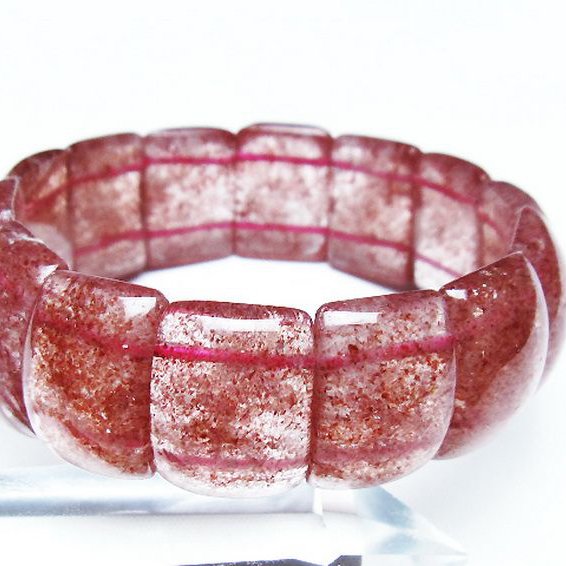 ⭐︎【天然】ストロベリークォーツ ブレスレット バングル