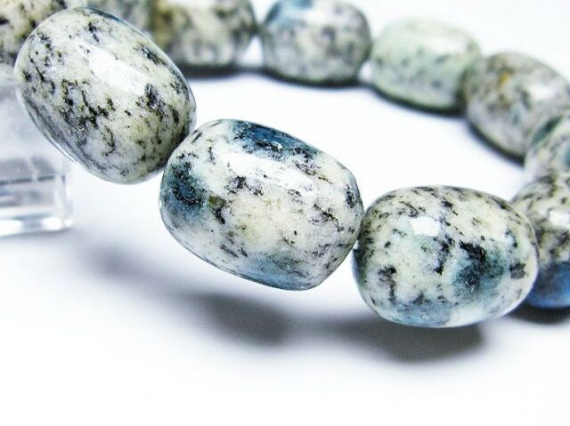 K2ストーン アズライト イン グラナイト ブレスレット[T193-3246]