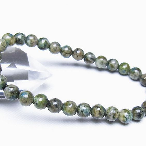 K2ストーン アズライト イン グラナイト ブレスレット 6mm [t193-4143]