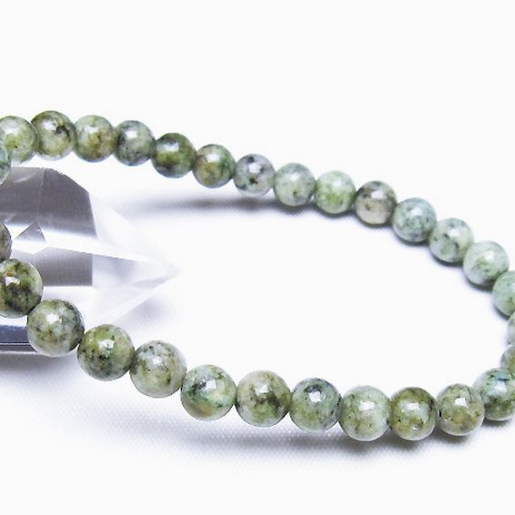 K2ストーン アズライト イン グラナイト ブレスレット 6mm [t193-4150]