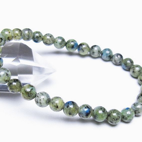 K2ストーン アズライト イン グラナイト ブレスレット 6mm [t193-4214]