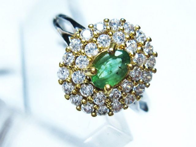 エメラルド 指輪(14号)[T195-2070]