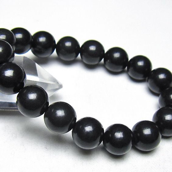♡春⭐︎隆浜様/リクエスト♡ シュンガイトブレスレット&ネックレス シュンガイト ブレスレット 12mm [t20-7216]