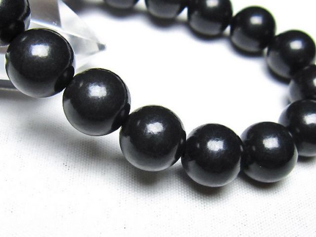 シュンガイト ブレスレット 12mm [t20-7216]