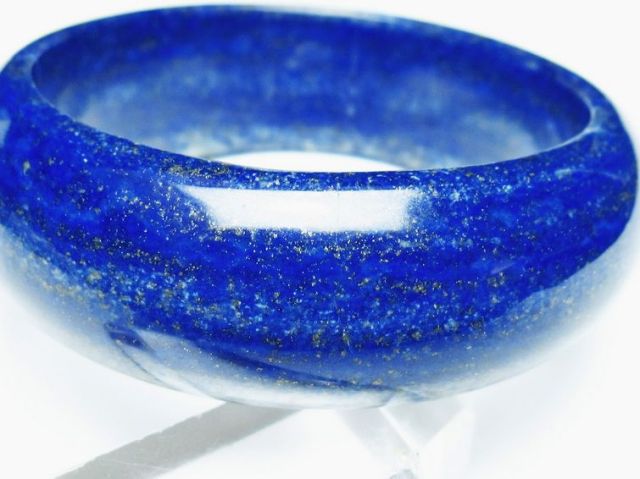 パワーストーン 天然石 ラピスラズリバングル 60mm [T207-1182]