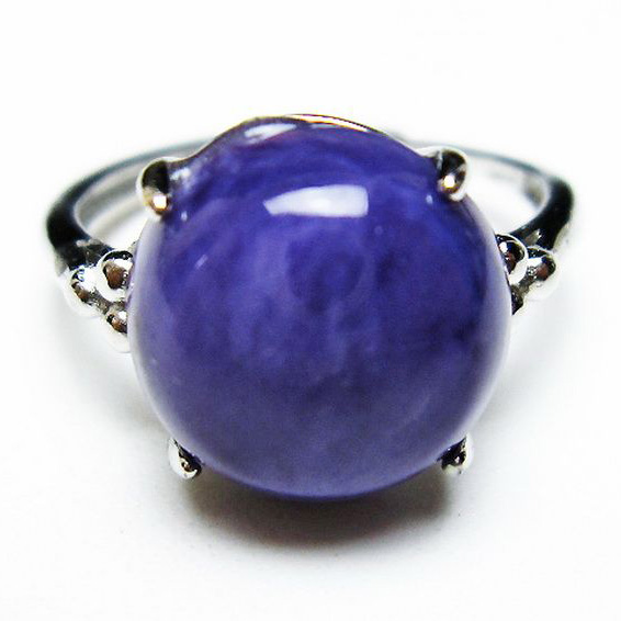 パワーストーン 天然石 チャロアイト指輪(14号)[T210-2158]