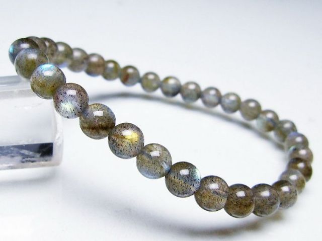 ラブラドライトブレスレット 6mm [T219-5754]