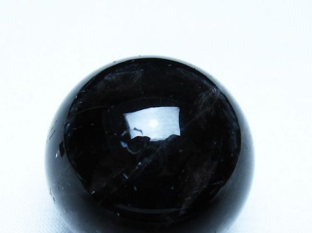 モリオン 純天然 黒水晶 丸玉 34mm [t220-10102]