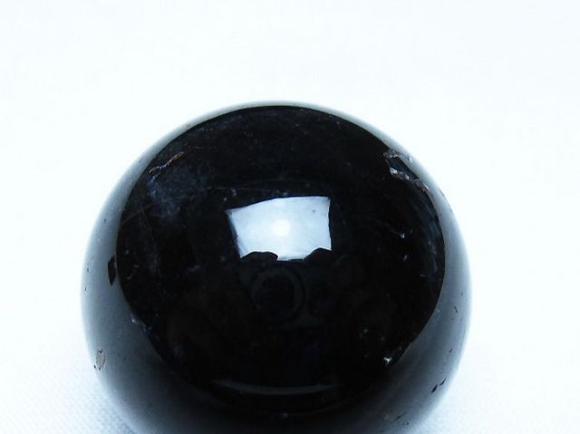 モリオン 純天然 黒水晶 丸玉 34mm [t220-10114]