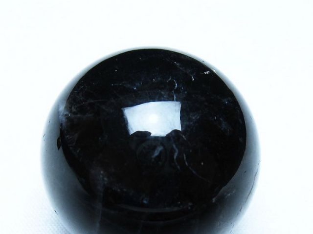モリオン 純天然 黒水晶 丸玉 36mm [t220-10144]