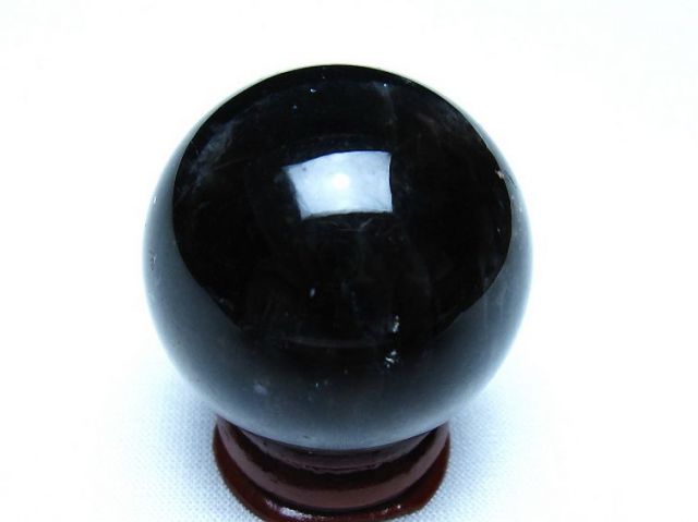 モリオン 純天然 黒水晶 丸玉 36mm [t220-10145]