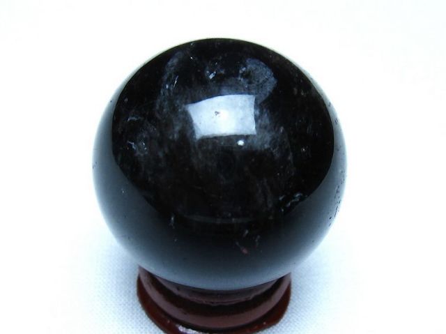モリオン 純天然 黒水晶 丸玉 36mm [t220-10147]