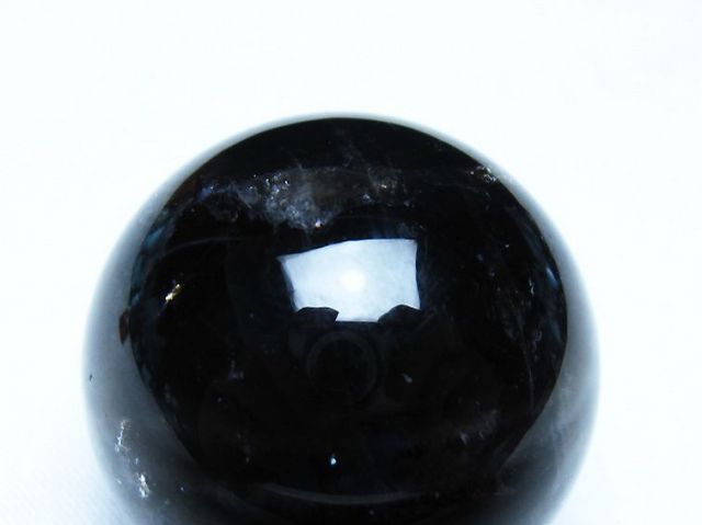 モリオン 純天然 黒水晶 丸玉 36mm [t220-10153]