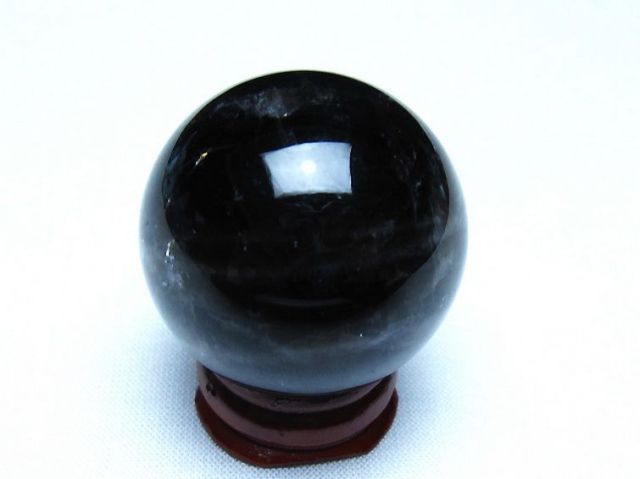 モリオン 純天然 黒水晶 丸玉 36mm [t220-10153]