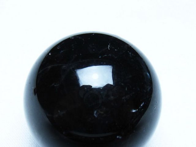 モリオン 純天然 黒水晶 丸玉 36mm [t220-10172]