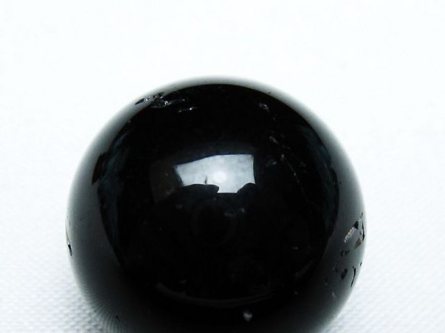 モリオン 純天然 黒水晶 丸玉 21mm [T220-8796]