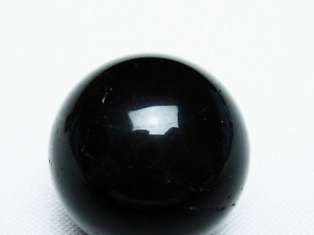 モリオン 純天然 黒水晶 丸玉 22mm [T220-8821]
