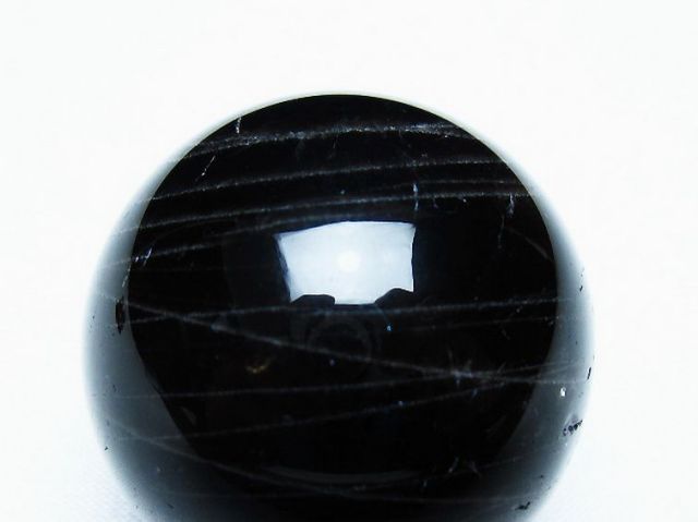 パワーストーン 天然石 モリオン 純天然 黒水晶 丸玉 40mm [T220-9268]