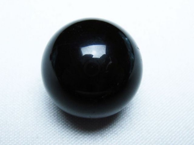 モリオン 純天然 黒水晶 丸玉 20mm [T220-9326]
