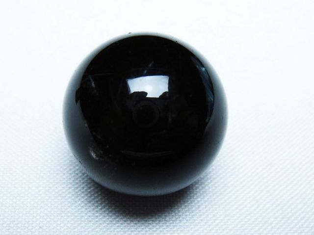 モリオン 純天然 黒水晶 丸玉 20mm [T220-9338]