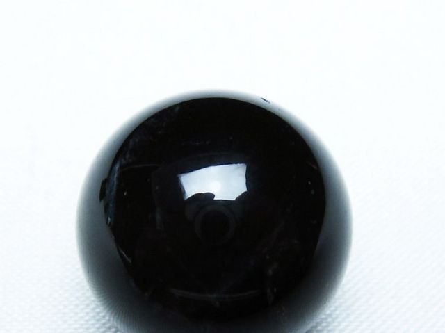 モリオン 純天然 黒水晶 丸玉 20mm [T220-9349]