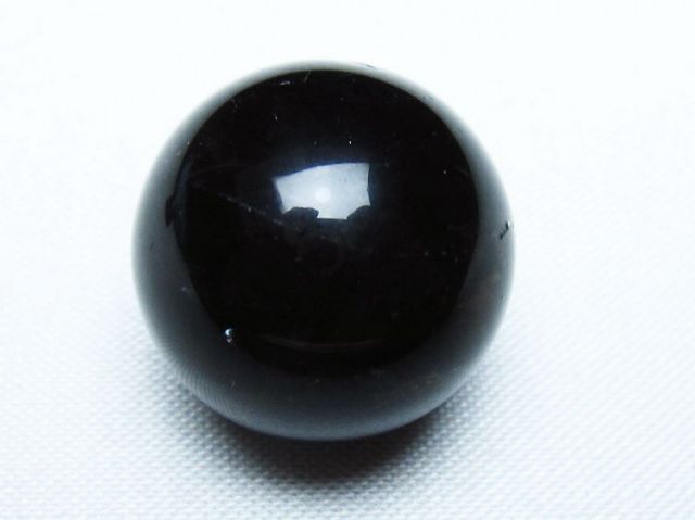 モリオン 純天然 黒水晶 丸玉 20mm [T220-9351]