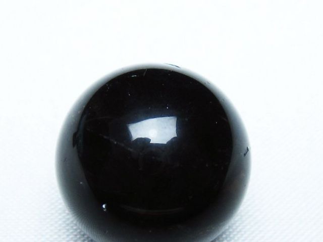モリオン 純天然 黒水晶 丸玉 20mm [T220-9351]
