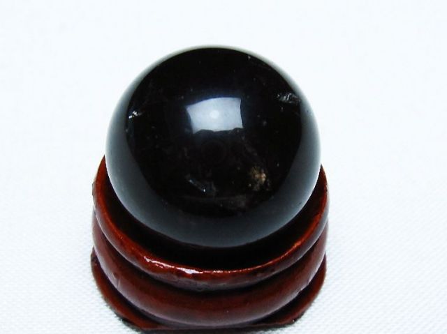 モリオン 純天然 黒水晶 丸玉 20mm [T220-9351]